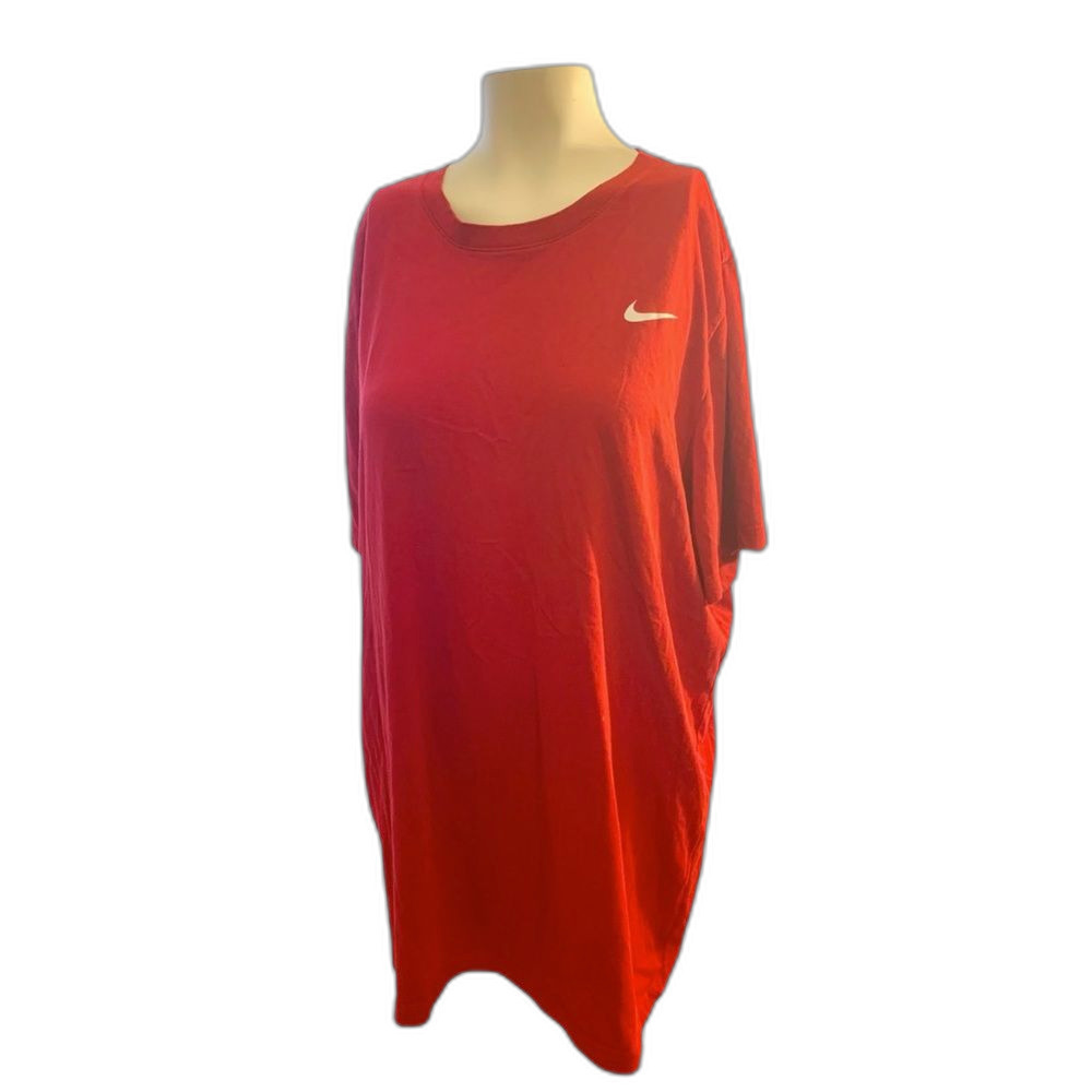 Nike Mens Dri-Fit Short Sleeve Round Neck T-Shirt Top Red Size XL